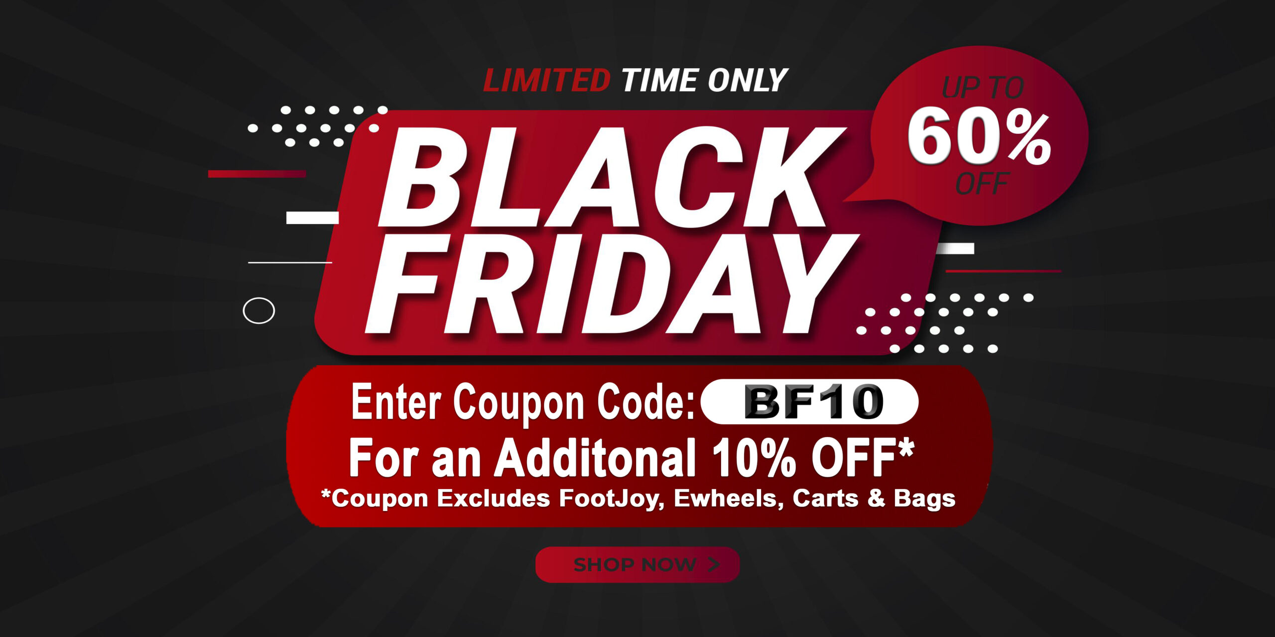 Image of Riverside Golf Centers Black Friday Sale on Golf Clubs, Balls, Clothing, Carts, Bags and Equipment