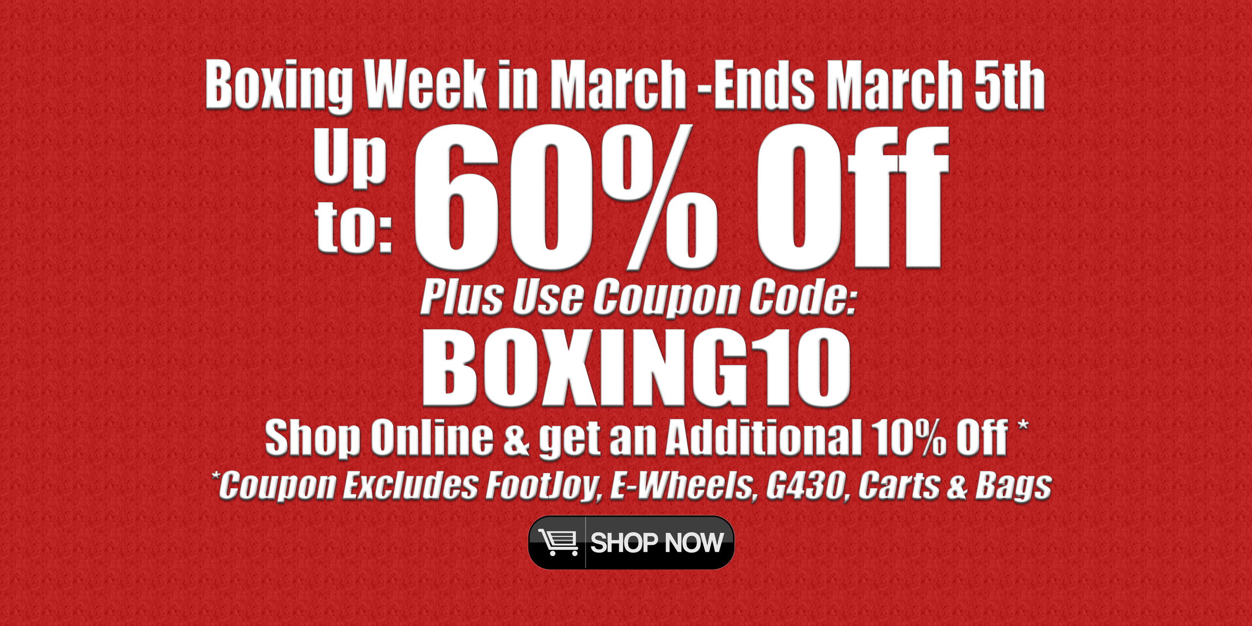 Image of Riverside Golf Centers Boxing Week in March Golf Sale on Clubs, Golf Bags, Golf Balls, Golf Equipment