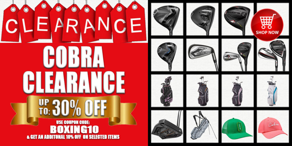 Image of Riverside Golf Centers Cobra Golf Club Sale Banner