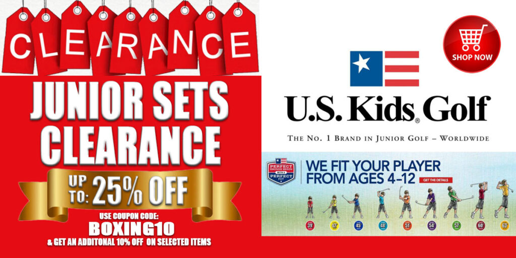 Image of Riverside Golf Centers Junior Golf Club Sale Banner