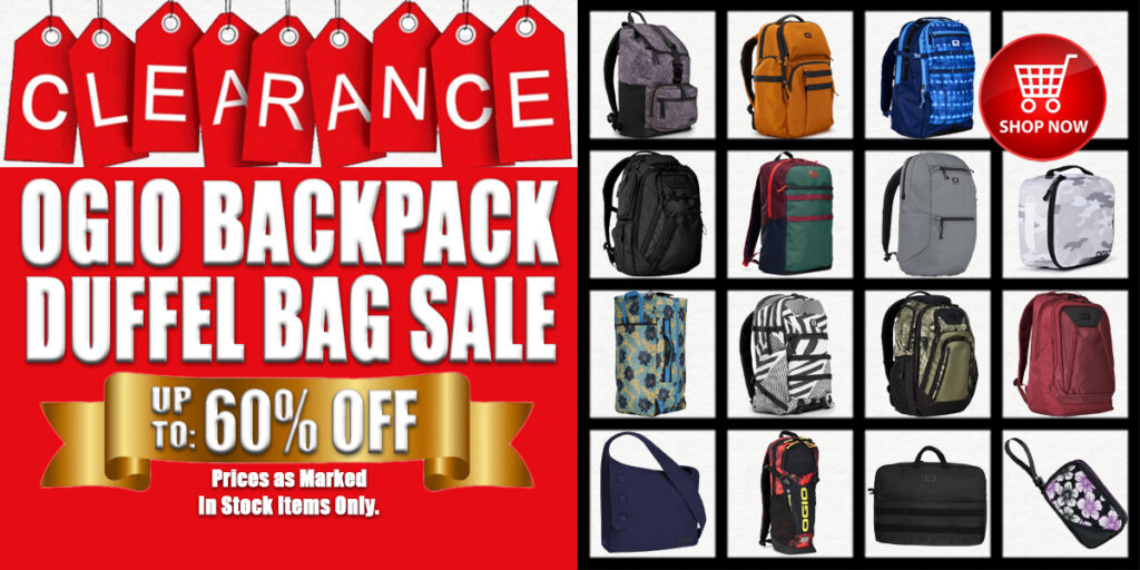 Image of Ogio Backpack and Duffel Bag Sale Banner up to 60% Off