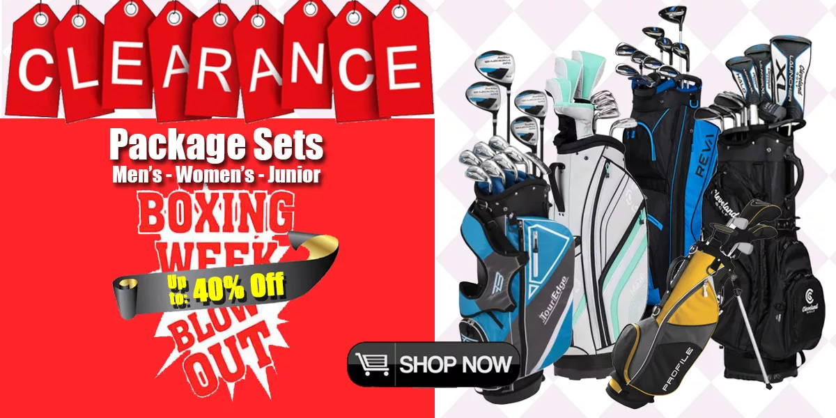 Package Set Boxing Week Sale Riverside Golf Golf Clubs Golf Bags