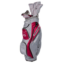 Tour Edge Ladies Moda Silk Complete Premium Package Set -Silver / Ruby | Standard Length 5’3″ to 5’9″