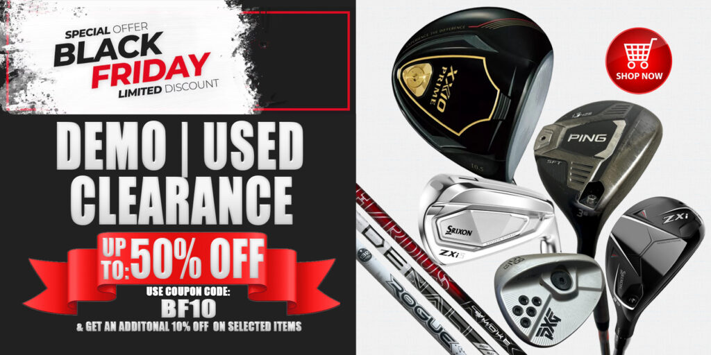 Image of Riverside Golf Centers Black Friday Sale on Used and Demo Golf Clubs and Equipment