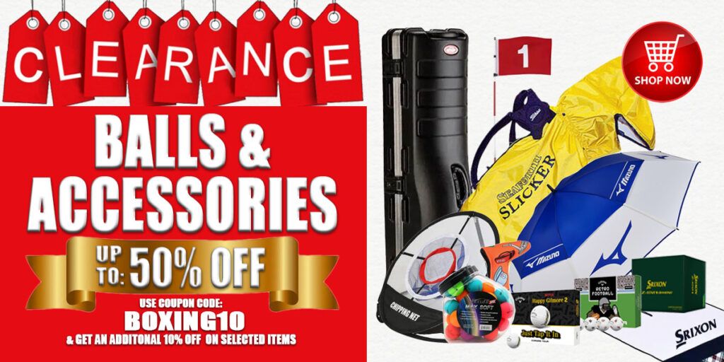 Image of Riverside Golf Centers Golf Balls and Accessories Sale Banner