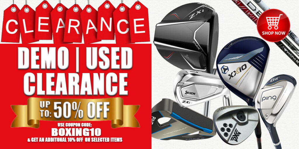 Image of Riverside Golf Centers Demo and Used Club Sale Banner