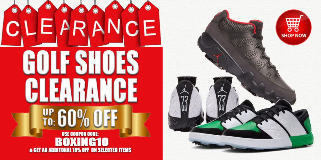 Image of Riverside Golf Centers Golf Shoe Sale Banner