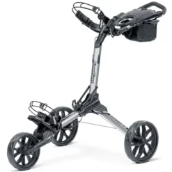 Image of BagBoy Nitron Golf Push Cart Silver and Black