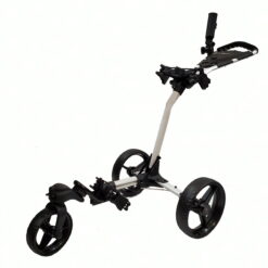 ParSports 8300B Swivel Wheel Push Cart -White Frame / Black Rims