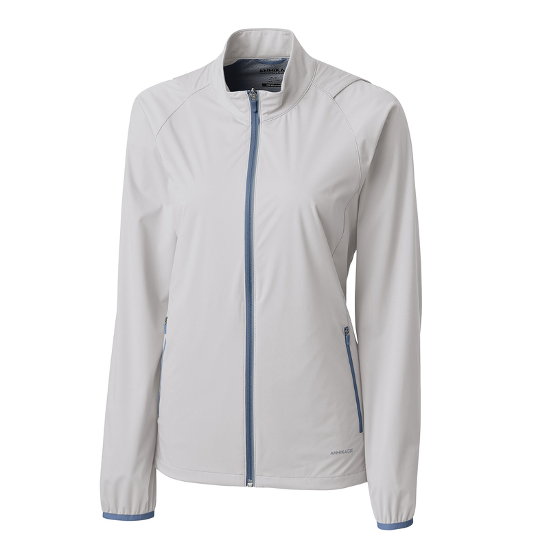 Annika Rain Delay Full Zip Crystal Heather