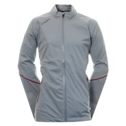 Sunice Men's Jay Zephal Waterproof Jacket - Magnesium/Brick Red (Size XL)