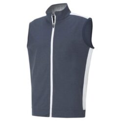 Puma Men's Cloudspun Full Zip Vest -Navy