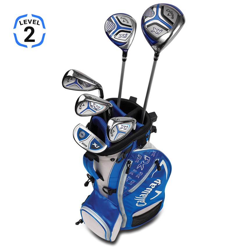 Callaway ジュニアクラブセット 青/白 Callaway Xシリーズ ジュニアクラブセット