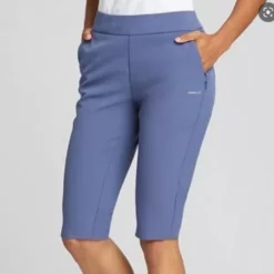 Annika Women's Competitor Pull On Knee Short - Sport Slate