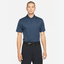 Nike Men's Dri-Fit Vapor Jacquard Short Sleeve Golf Polo - Obsidian Blue