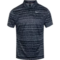 Nike Men's Dri-Fit ADV Tiger Woods Striped Golf Polo | Iron Grey