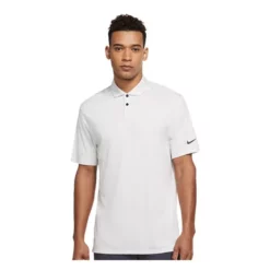 Nike Men's Dri-Fit Vapor Jacquard Short Sleeve Golf Polo - White