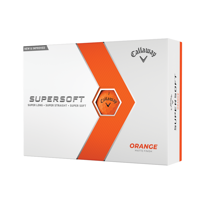 Callaway Supersoft Matte Orange Dozen Golf Balls Riverside Golf