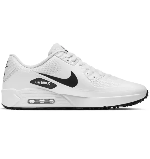 Nike Air Max 90 G Spikeless Golf Shoe | White / Black - Riverside Golf