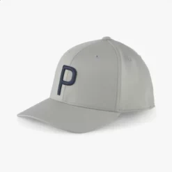 Puma P Cap - Ash Gray / Navy Blazer