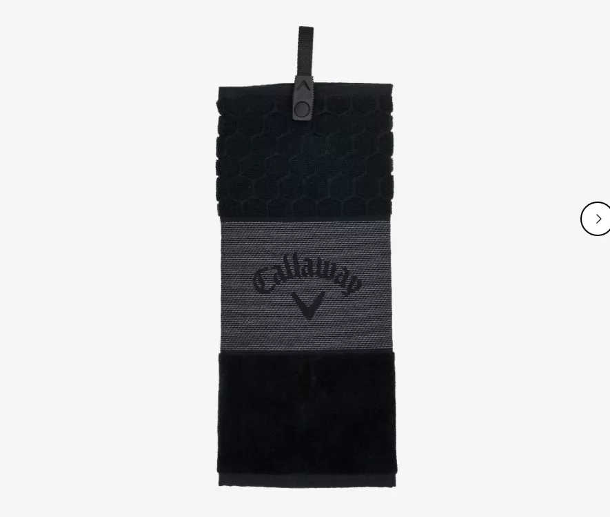 Callaway Trifold Towel Black Riverside Golf