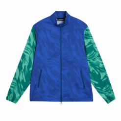 J.Lindeberg Men's Max Printed Wind Jacket | Sample Sale - Green Valley - Size Medium (web only)