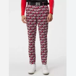 J.Lindeberg Men's Ellott Pant | Sample Sale - Micro Bridge Cherry - Size 32x32 (web only)