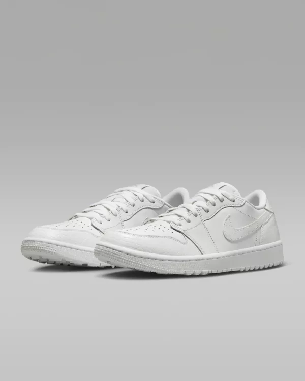 Nike Air Jordan 1 Low Golf Shoes White Pair