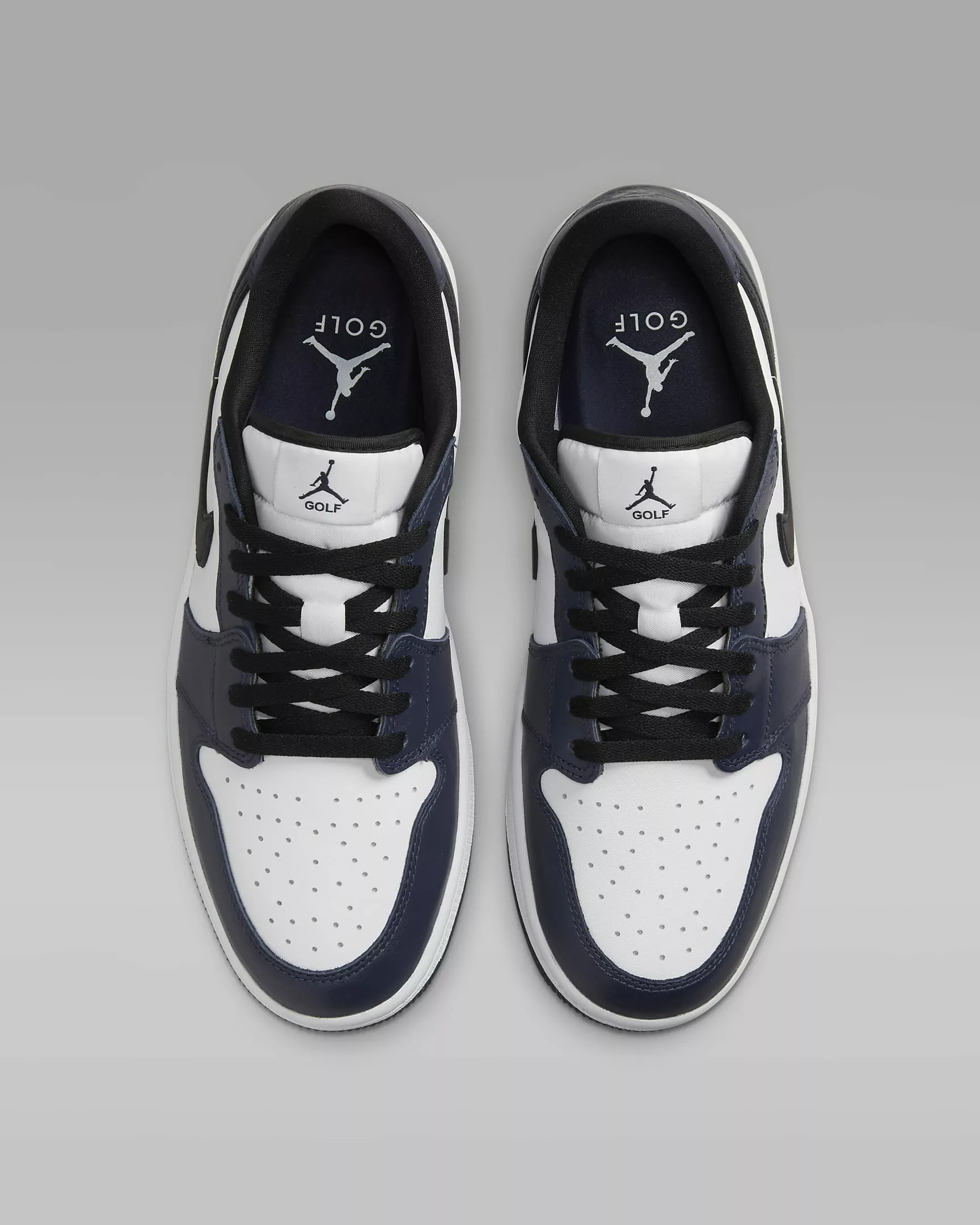 Nike Air Jordan 1 Low Golf Shoes | White / Midnight Navy