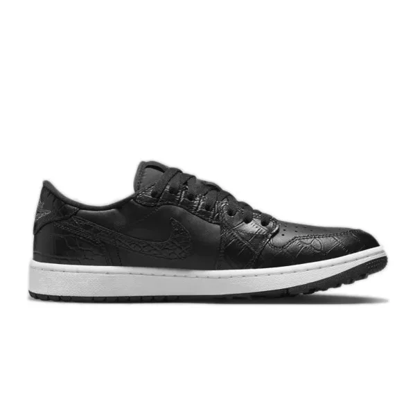 Nike Air Jordan 1 Low Golf Shoes | Black / Iron Grey / White (Web