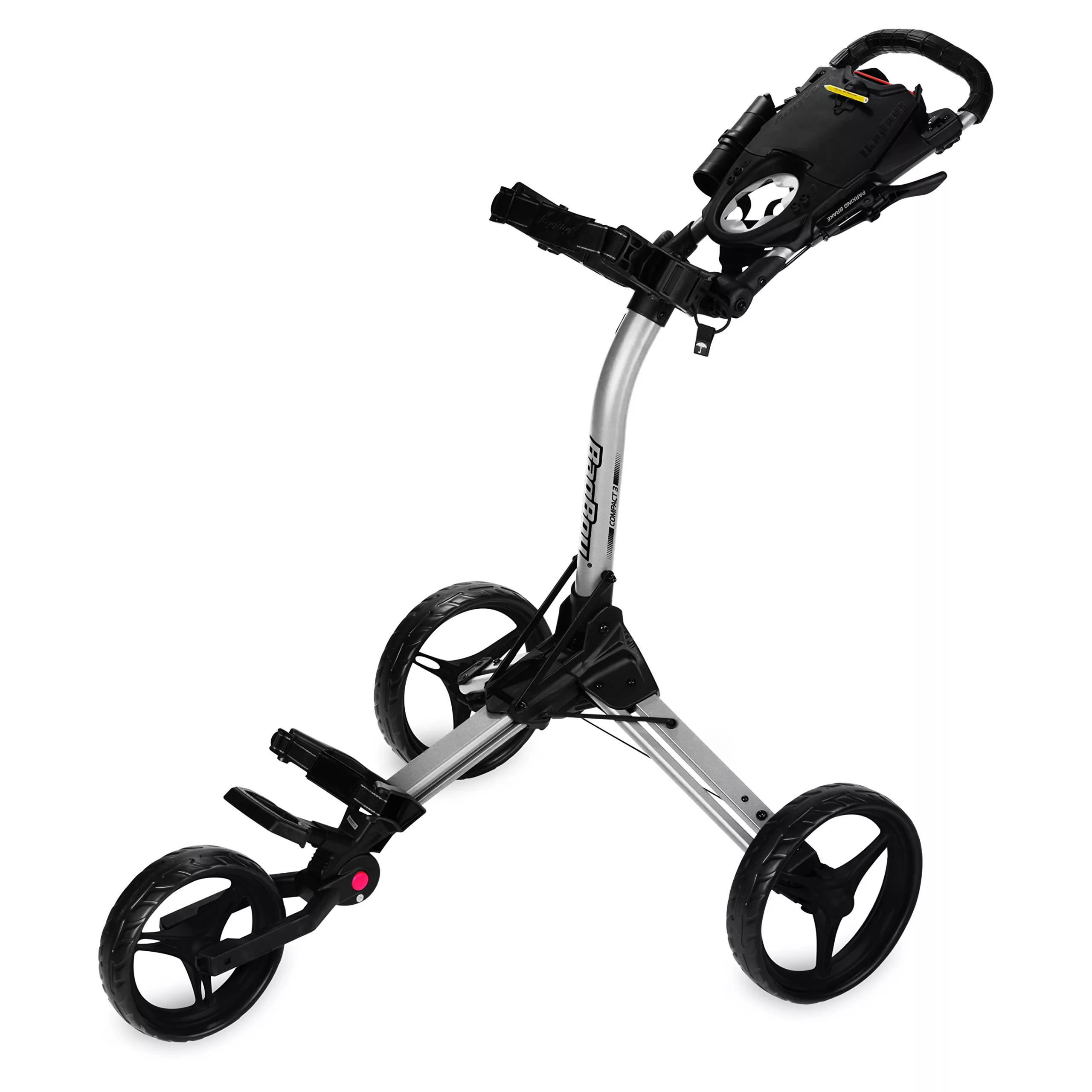 BagBoy Compact 3 Push Cart Silver & Black