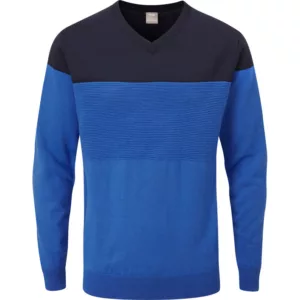 Ping Lucas V Neck Sweater Delph Blue