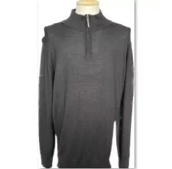 Mizuno Merino Wool 1/4 Zip Sweater - Black (web only)