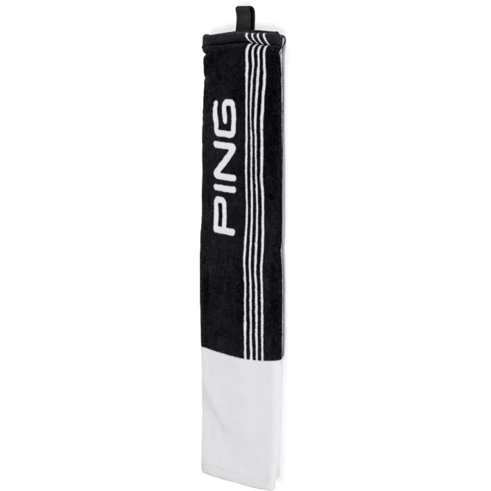 Ping Trifold Towel | Black / White