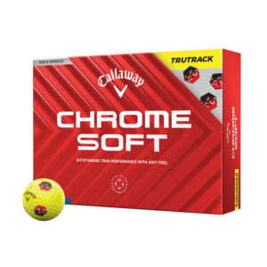 Callaway Chrome Soft TruTrack Yellow Golf Balls Dozen Pack