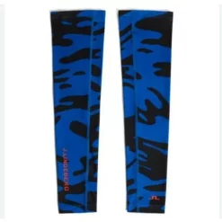 J.Lindeberg Men's Max Print Sleeves | Sample Sale - Neptune Nautical Blue - Size S/M (web only)