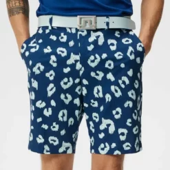 J.Lindeberg Men's Tim Print Shorts | Savanna Estate Blue