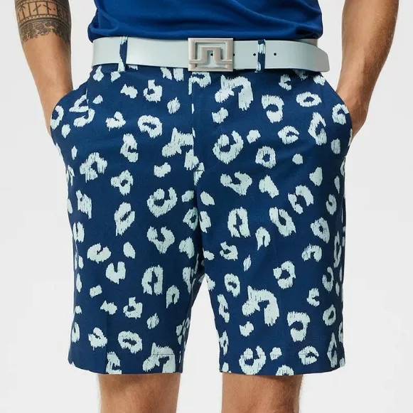 J.Lindeberg Tim Print Shorts Savanna Estate Blue