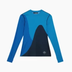 J.Lindeberg Women's Swirl Top Long Sleeve | Sample Sale - JL Navy - Size XS