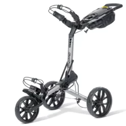 Bagboy Slimfold Auto Open Push Cart Silver Black