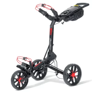 Bagboy Slimfold Auto Open Push Cart Black & Red