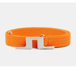 J.Lindeberg Lykke Braided Belt | Sample Sale - Women's Russet Orange - Size 95 (web only)