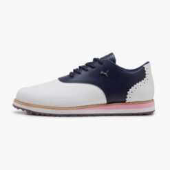 Puma AVANT Spikeless Golf Shoes | Women's - Puma White / Deep Navy - Sizes 5.5, 6 & 9.5