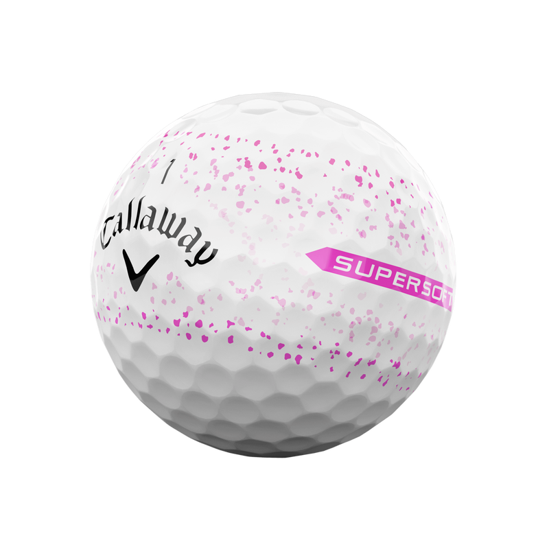 Callaway Supersoft Splatter 360 Pink | Dozen Golf Balls