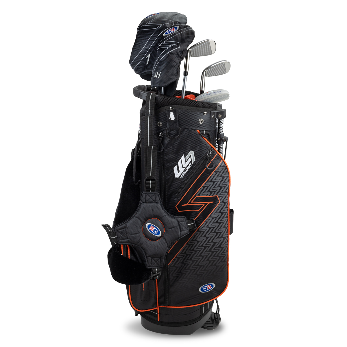 US Kids UL7 51 5-Club Junior Set Graphite | Black / Orange Bag