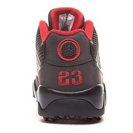 Nike Air Jordan 9 G Spiked Golf Shoes | Black / Red (Web