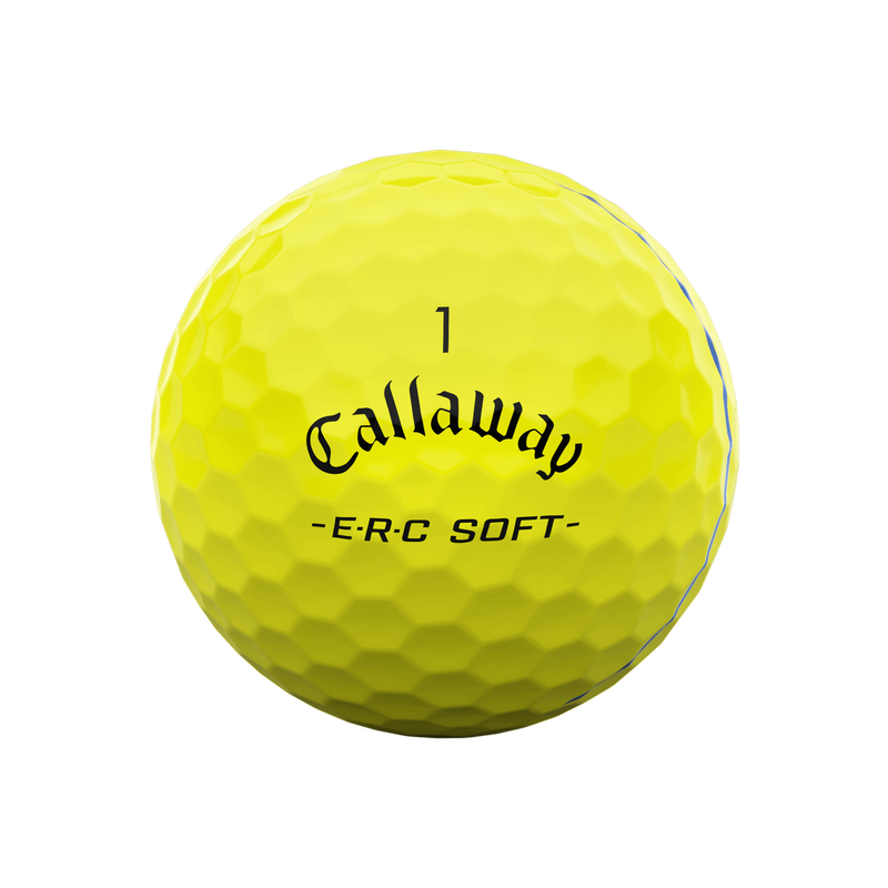 Callaway ERC Soft Triple Track Golf Balls | Yellow - Dozen Pack