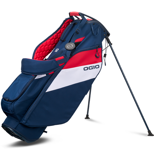 Ogio Fuse Stand Bag | Red / White / Blue (2025) - Riverside Golf