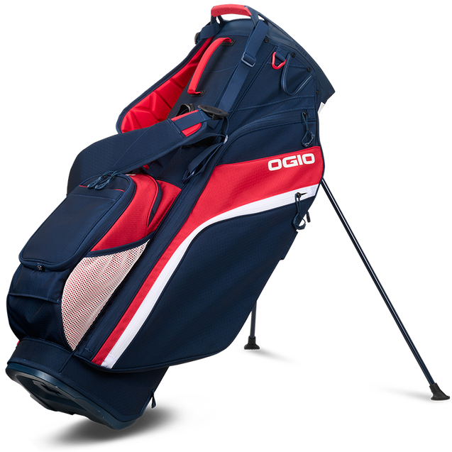 Ogio Woode Hybrid Golf Bag | Red / White / Blue (2025) - Riverside