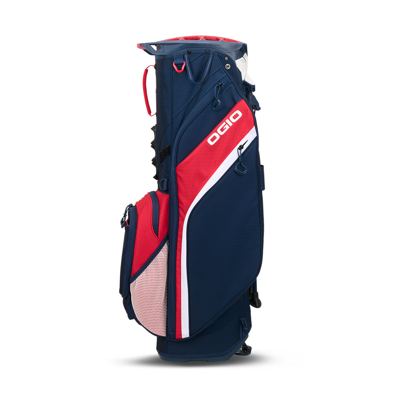 Ogio Woode Hybrid Golf Bag | Red / White / Blue (2025) - Riverside